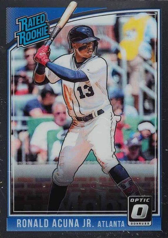 2018 Panini Donruss Optic Ronald Acuna Jr. #63 Baseball Card