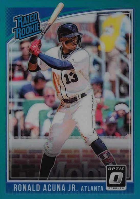 2018 Panini Donruss Optic Ronald Acuna Jr. #63 Baseball Card