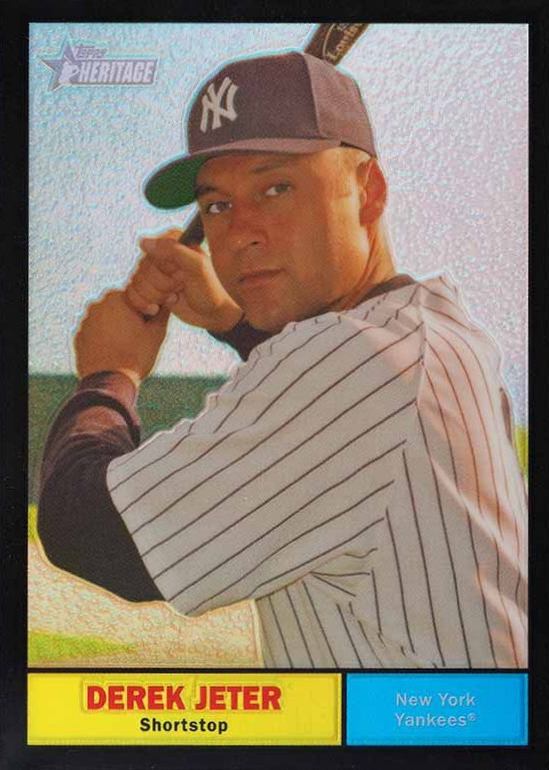 2010 Topps Heritage Chrome Derek Jeter #C62 Baseball Card