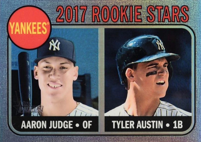 2017 Topps Heritage  Aaron Judge/Tyler Austin #214 Baseball Card