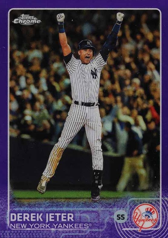 2015 Topps Chrome Derek Jeter #1 Baseball Card