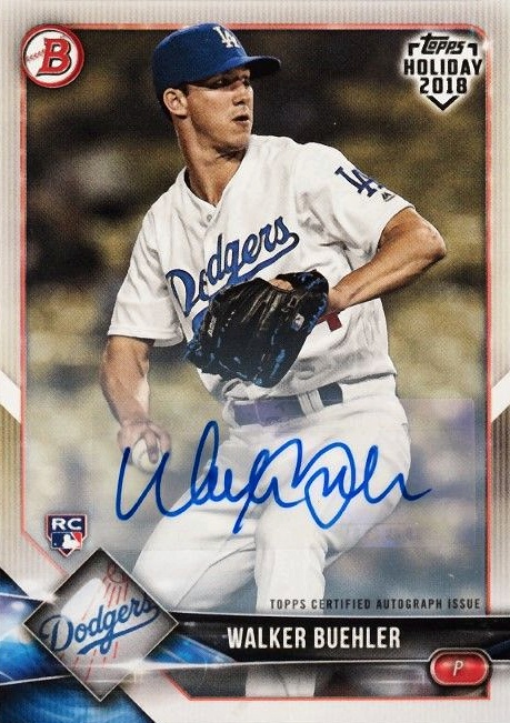 2018 Topps Holiday Bowman  Walker Buehler #TH-WB Baseball Card