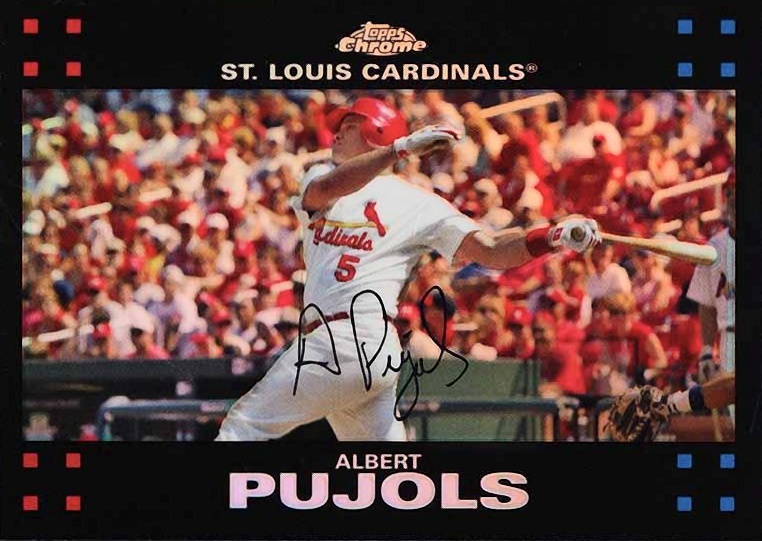 2007 Topps Chrome Albert Pujols #63 Baseball Card