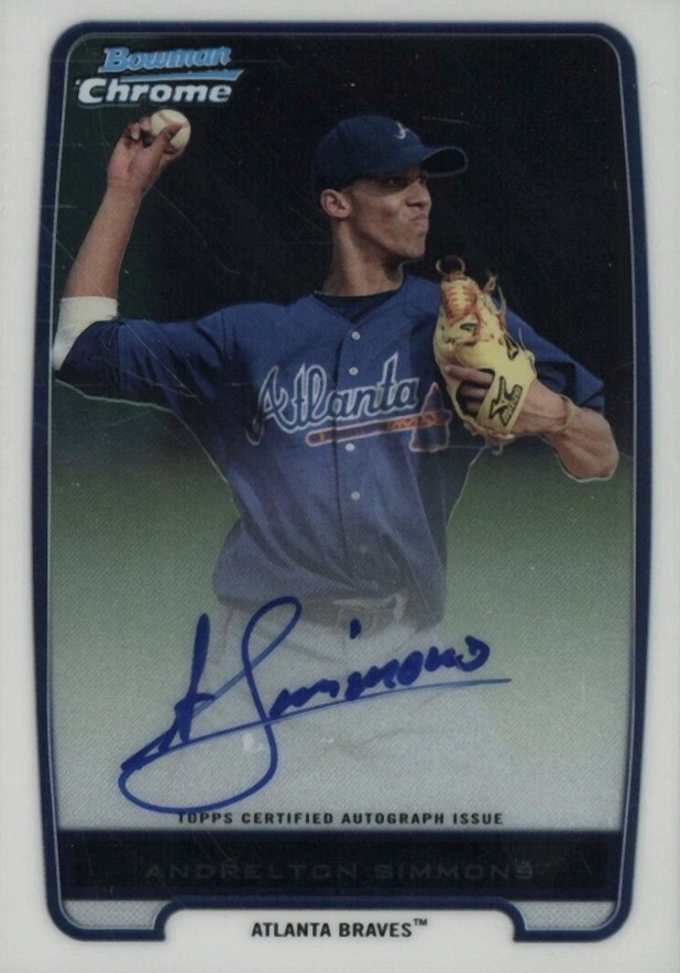 2012 Bowman Prospects Andrelton Simmons #BCP109 Baseball Card