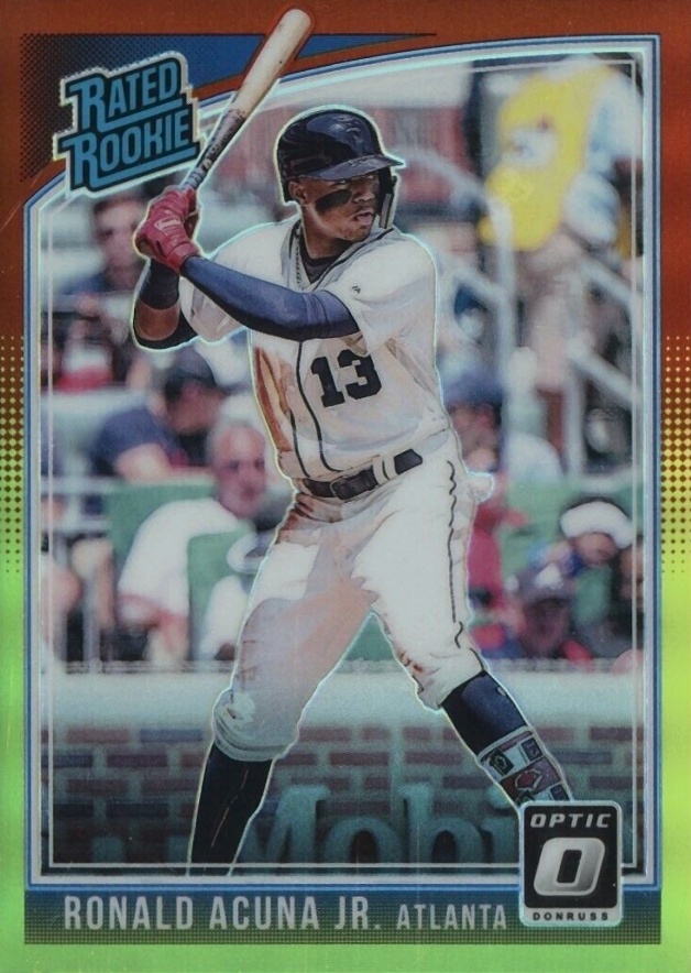 2018 Panini Donruss Optic Ronald Acuna Jr. #63 Baseball Card