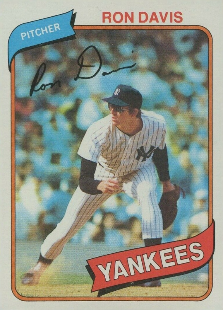 1980 Topps Ron Davis #179 Baseball Card