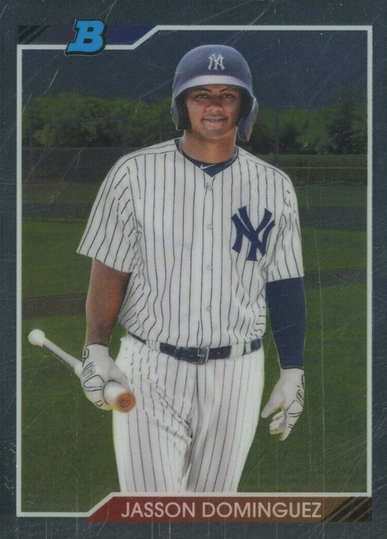 2020 Bowman Heritage Chrome Prospects Jasson Dominguez #JAS Baseball Card