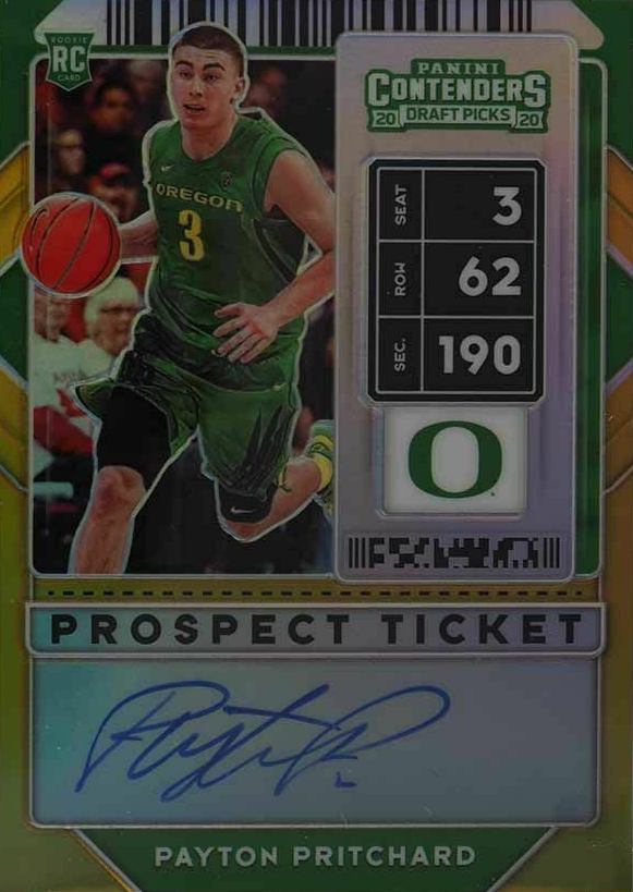 2020 Panini Contenders Draft Picks Payton Pritchard #77 Basketball Card