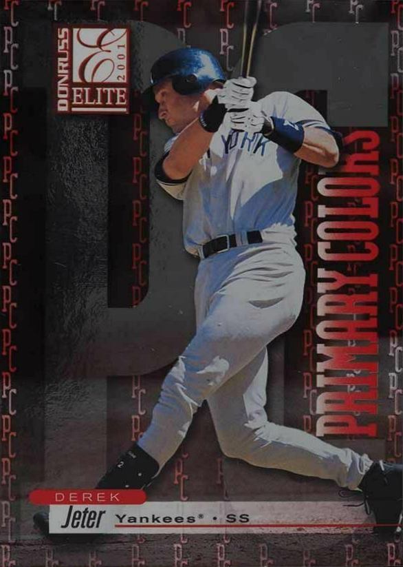 2001 Donruss Elite Primary Colors Derek Jeter #PC-5 Baseball Card