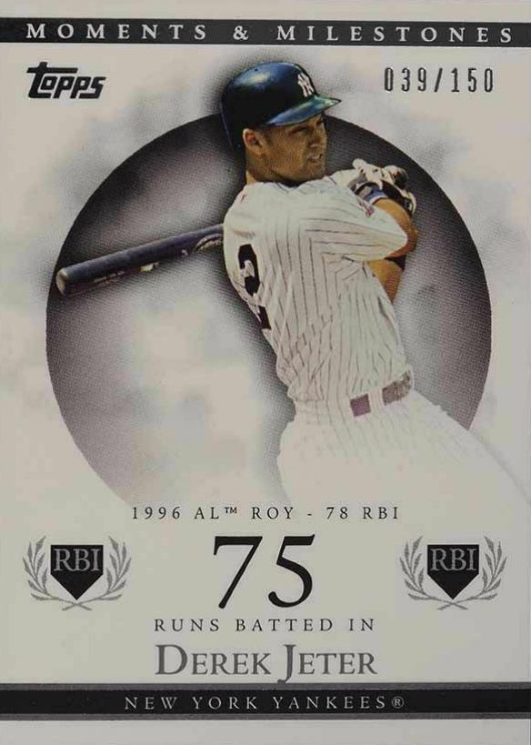 2007 Topps Moments & Milestones  Derek Jeter #82 Baseball Card