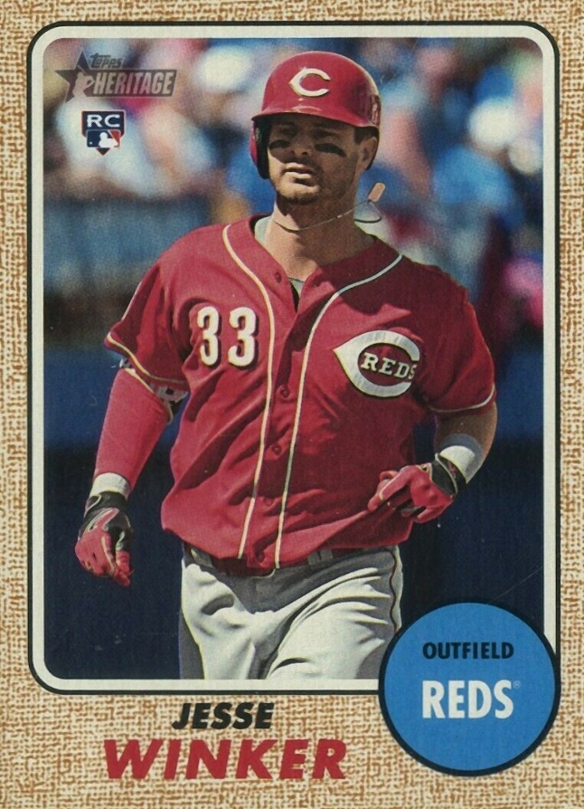 2017 Topps Heritage  Jesse Winker #517 Baseball Card