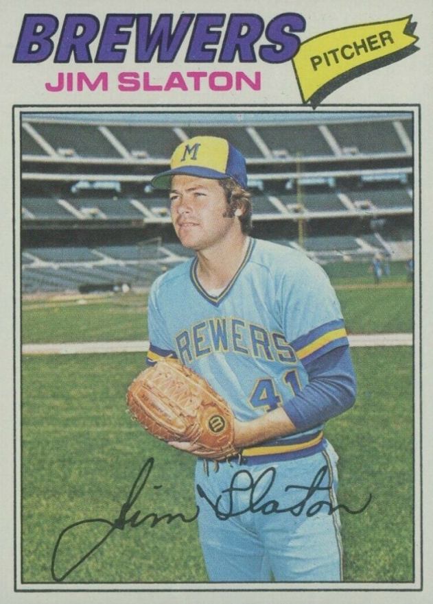 1977 Topps Jim Slaton #604 Baseball Card