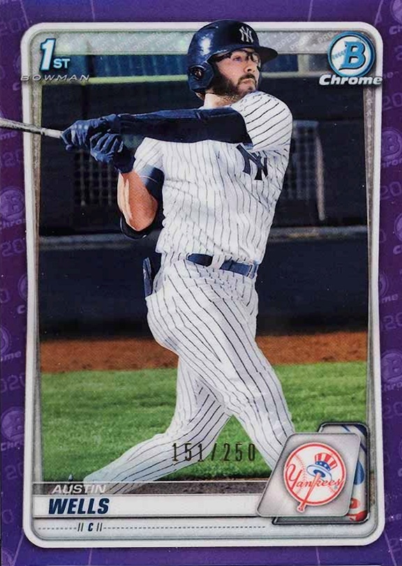 2020 Bowman Draft Austin Wells #BD56 Baseball Card