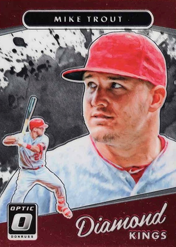 2017 Panini Donruss Optic Mike Trout #13 Baseball Card