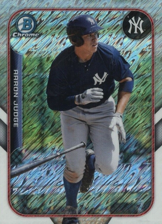 2015 Bowman Chrome Farm's Finest Minis Aaron Judge #FFMAJ Baseball Card