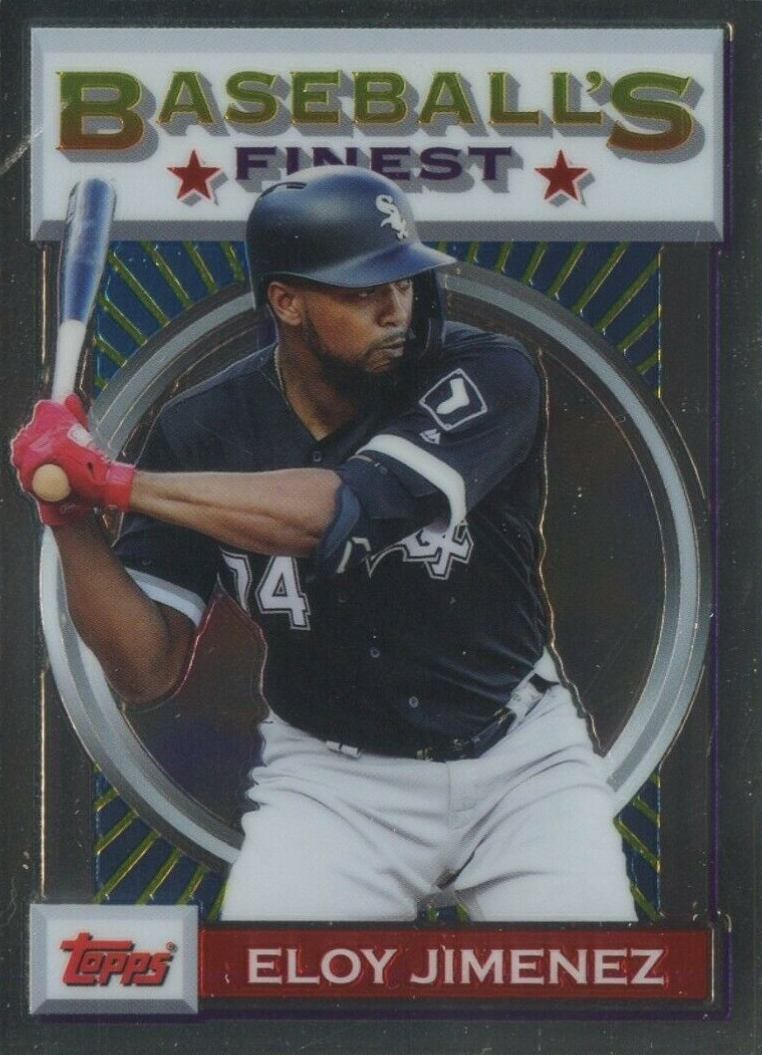 2020 Finest Flashbacks Eloy Jimenez #12 Baseball Card