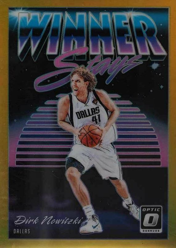 2018 Panini Donruss Optic Winner Stays Dirk Nowitzki #3 Basketball Card