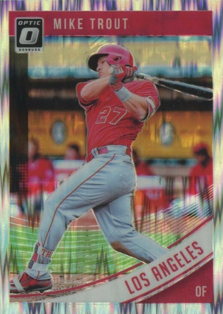 2018 Panini Donruss Optic Mike Trout #121 Baseball Card