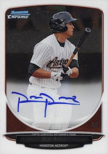 2013 Bowman Prospect Autograph Rio Ruiz #BCPRR Baseball Card