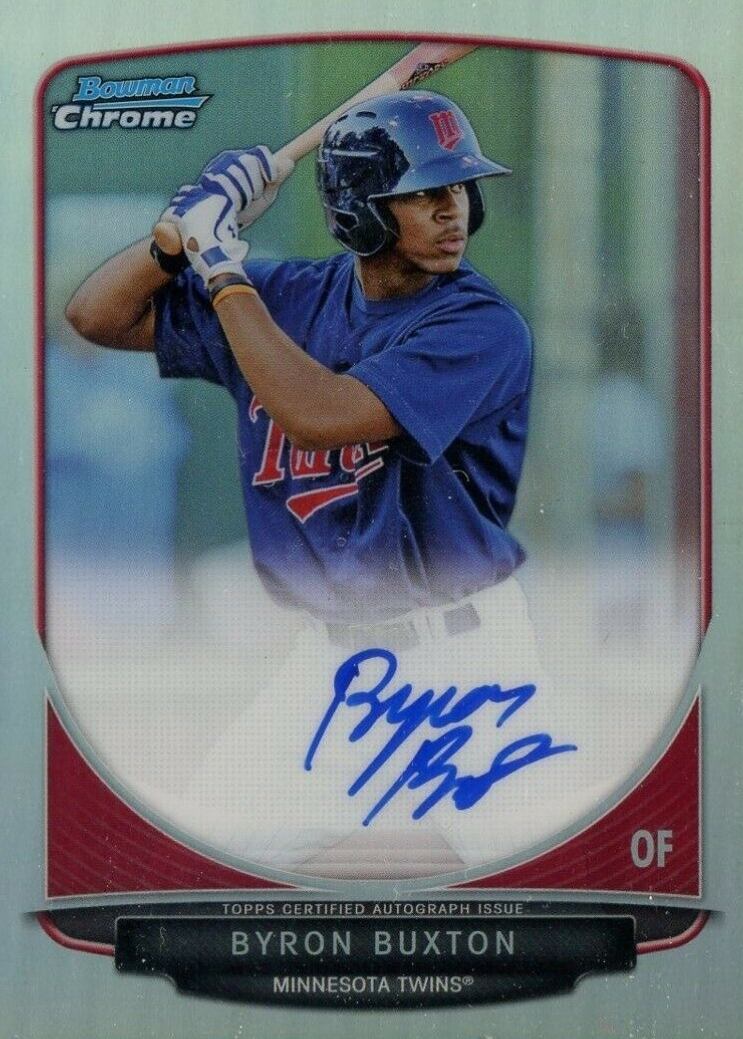 2013 Bowman Prospect Autograph Byron Buxton #BCPBB Baseball Card