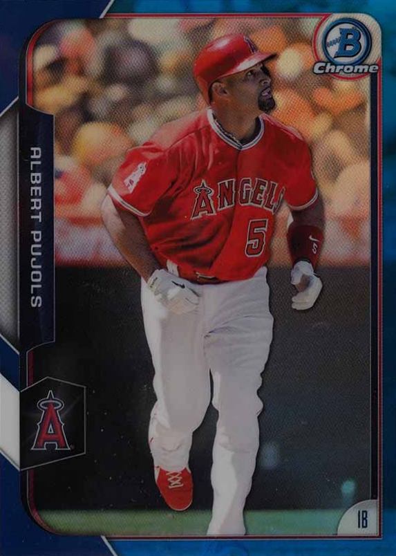 2015 Bowman Chrome Albert Pujols #140 Baseball Card