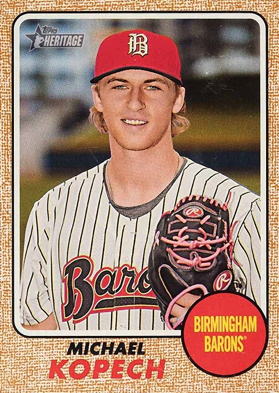 2017 Topps Heritage Minor League Michael Kopech #153 Baseball Card