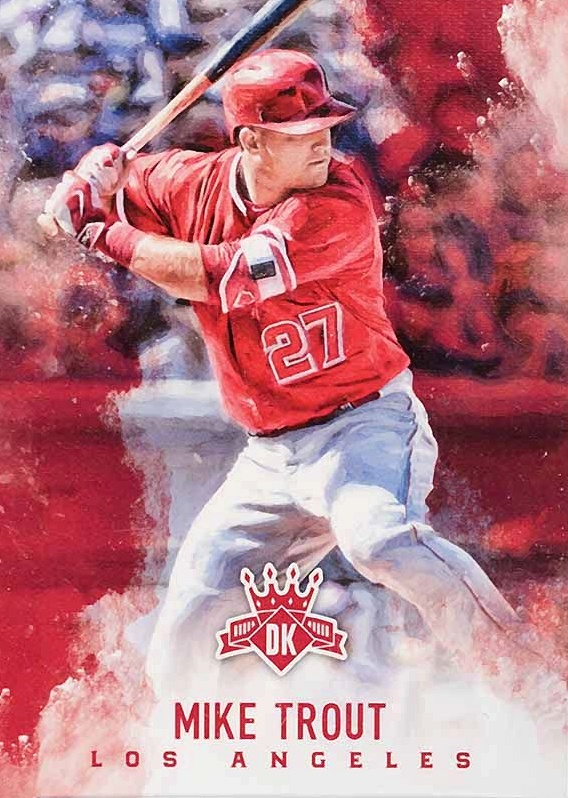 2017 Panini Diamond Kings Mike Trout #67 Baseball Card