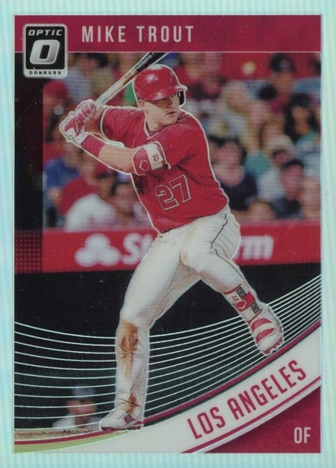 2018 Panini Donruss Optic Mike Trout #121 Baseball Card