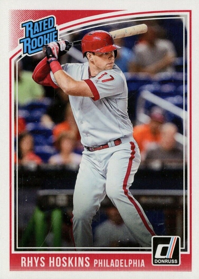 2018 Panini Donruss Optic Rhys Hoskins #38 Baseball Card