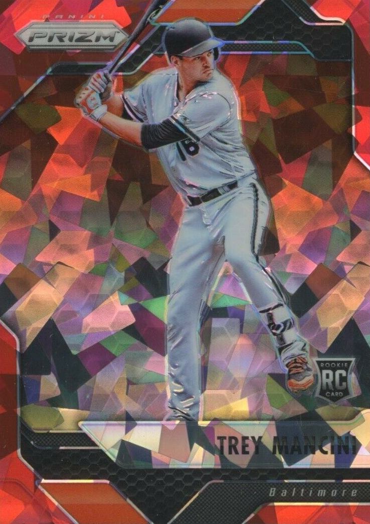 2017 Panini Chronicles Panini Prizm Trey Mancini #12 Baseball Card