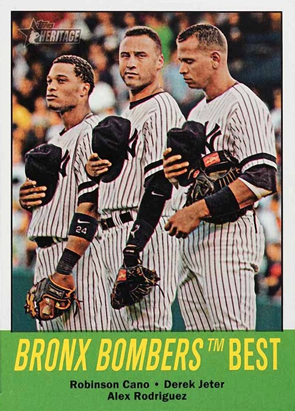 2012 Topps Heritage  Alex Rodriguez/Derek Jeter/Robinson Cano #173 Baseball Card