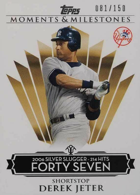 2008 Topps Moments & Milestones Derek Jeter #57 Baseball Card