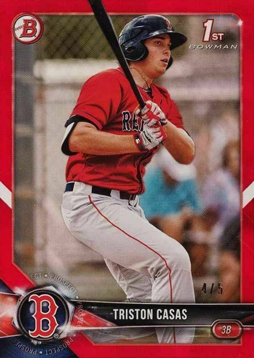 2018 Bowman Draft Triston Casas #BD171 Baseball Card