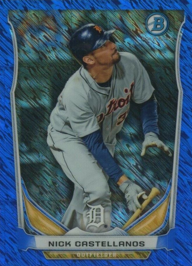 2014 Bowman Chrome Top 5 Mini Refractor Nick Castellanos #DT1 Baseball Card