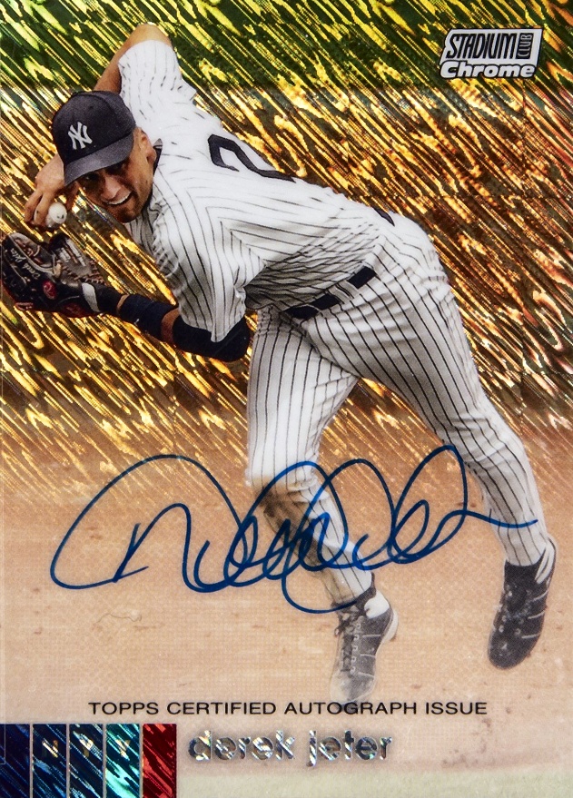 2020 Stadium Club Chrome Autographs Derek Jeter #UADJ Baseball Card