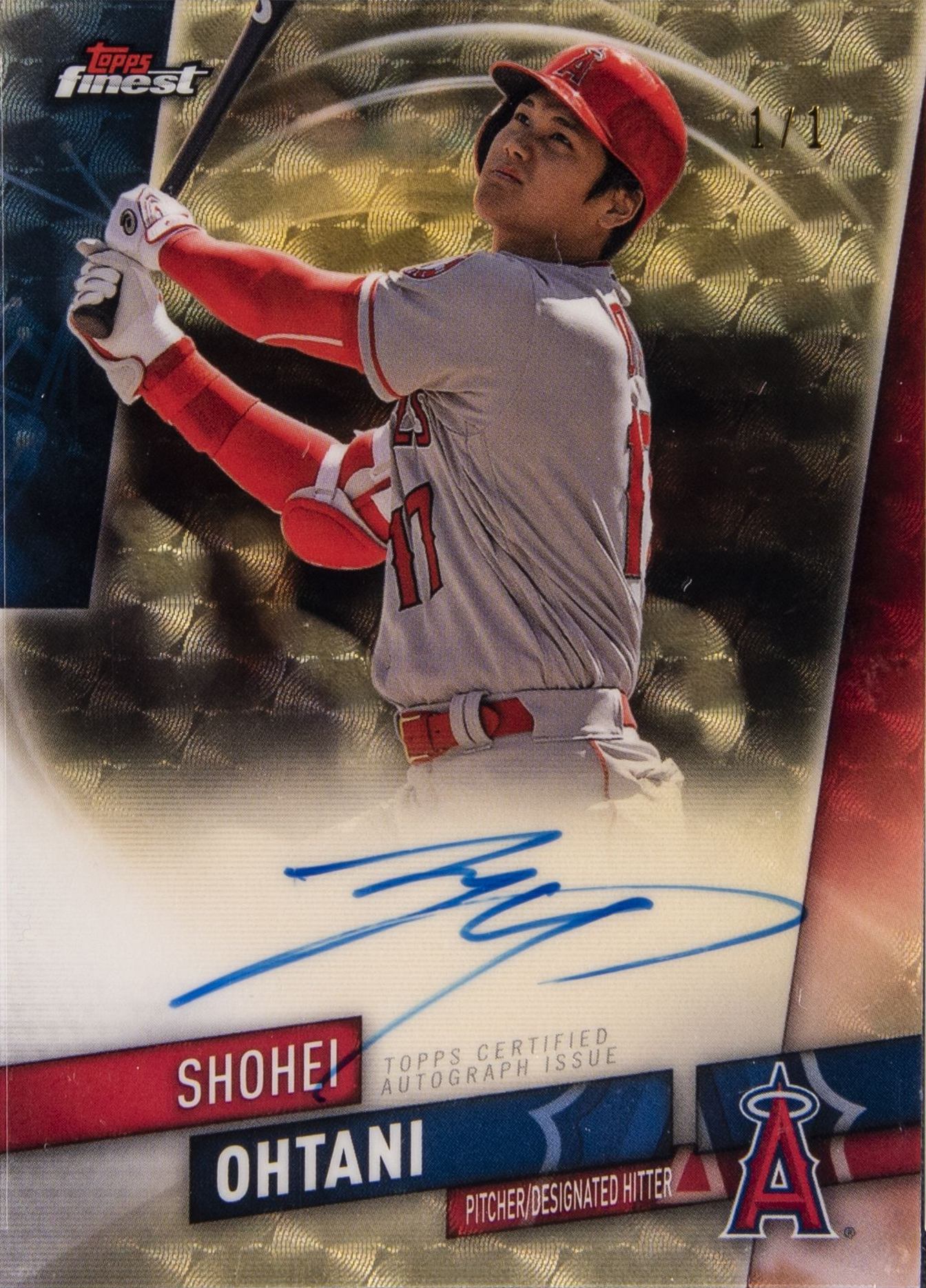 2019 Finest Autographs Shohei Ohtani #FA-SO Baseball Card