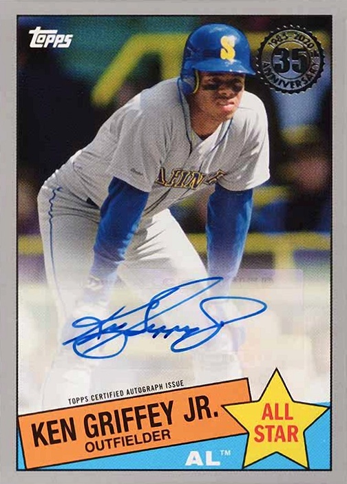 2020 Topps 1985 Topps 35th Anniversary Autographs Ken Griffey Jr. #85AKGJ Baseball Card