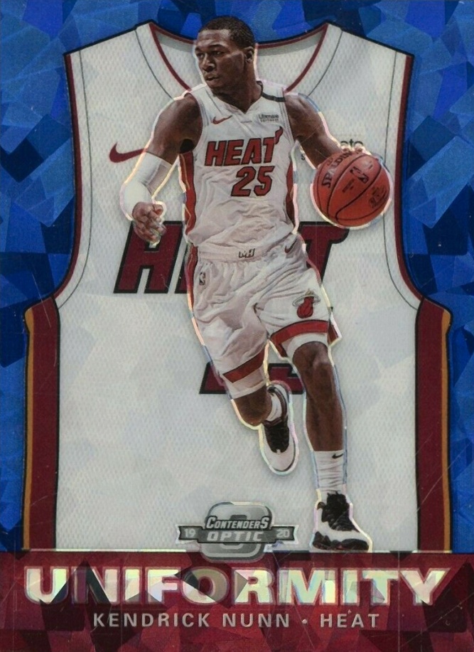 2019 Panini Contenders Optic Uniformity Kendrick Nunn #1 Basketball Card