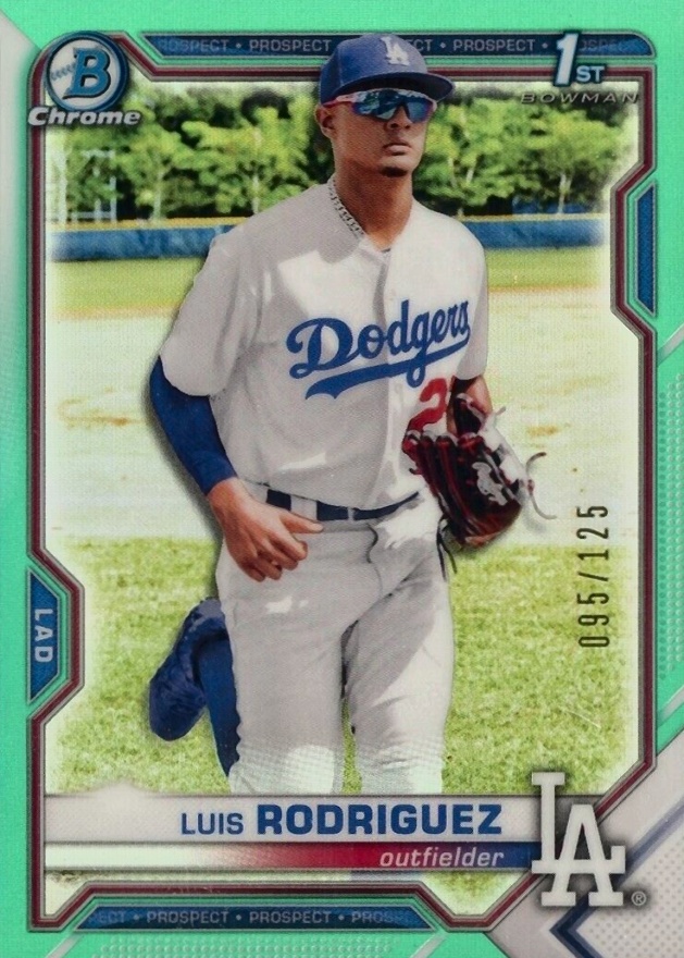 2021 Bowman Chrome Prospects Luis Rodriguez #BCP196 Baseball Card