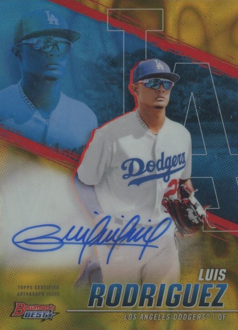 2021 Bowman's Best of 2021 Autographs Luis Rodriguez #B21LRZ Baseball Card