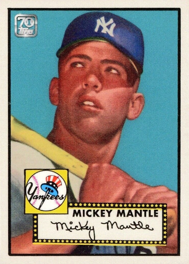 2021 Topps X Mickey Mantle Collection Mickey Mantle #3 Baseball Card