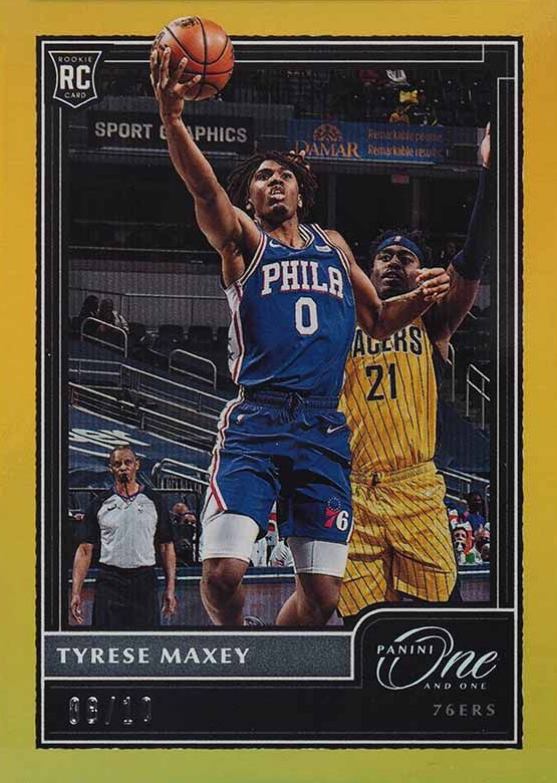 2020 Panini One and One Tyrese Maxey #114 Basketball Card