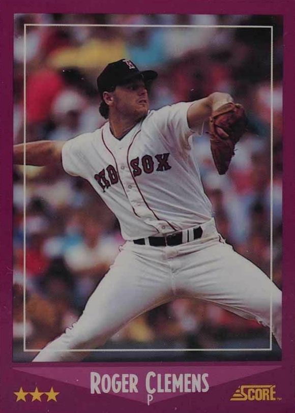 1988 Score Glossy Roger Clemens #110 Baseball Card