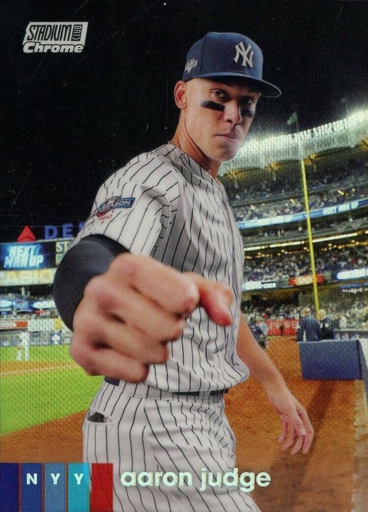 2020 Stadium Club Chrome Aaron Judge #138 Baseball Card