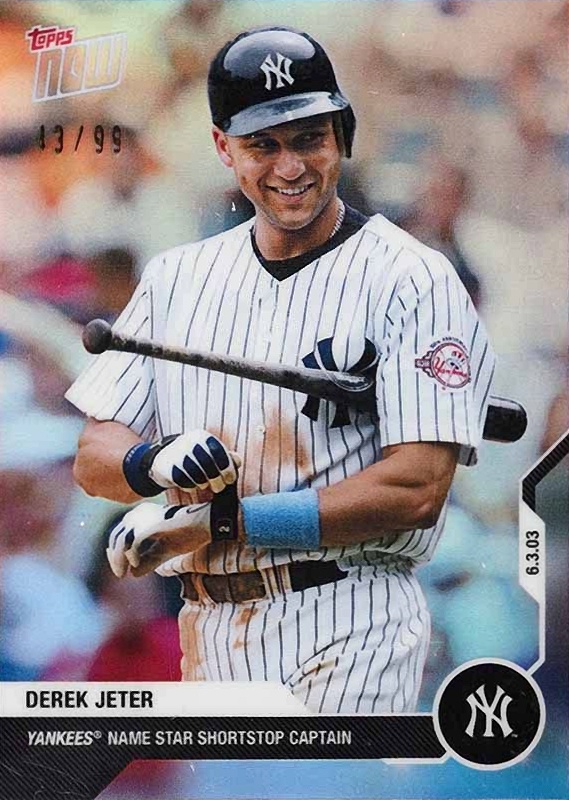 2020 Topps Now Chrome Derek Jeter Career Retrospective Derek Jeter #DJ2 Baseball Card