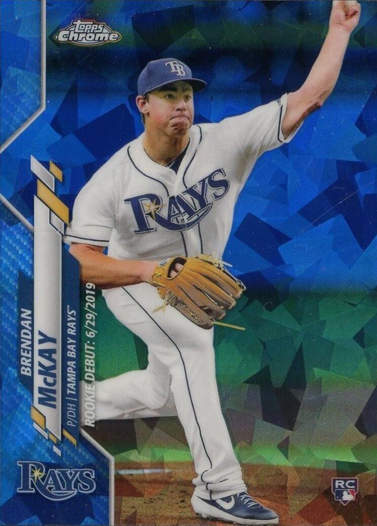 2020 Topps Chrome Update Sapphire Edition Brendan McKay #60 Baseball Card