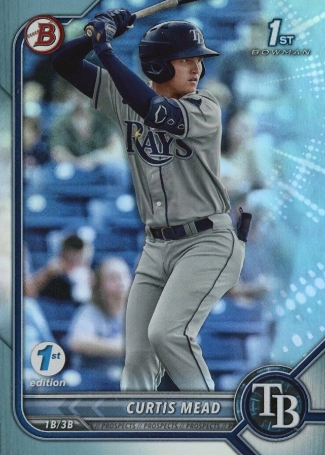 2022 Bowman 1st Edition Curtis Mead #BPPF10 Baseball Card