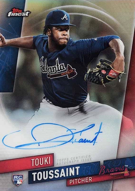 2019 Finest Autographs Touki Toussaint #FA-TT Baseball Card