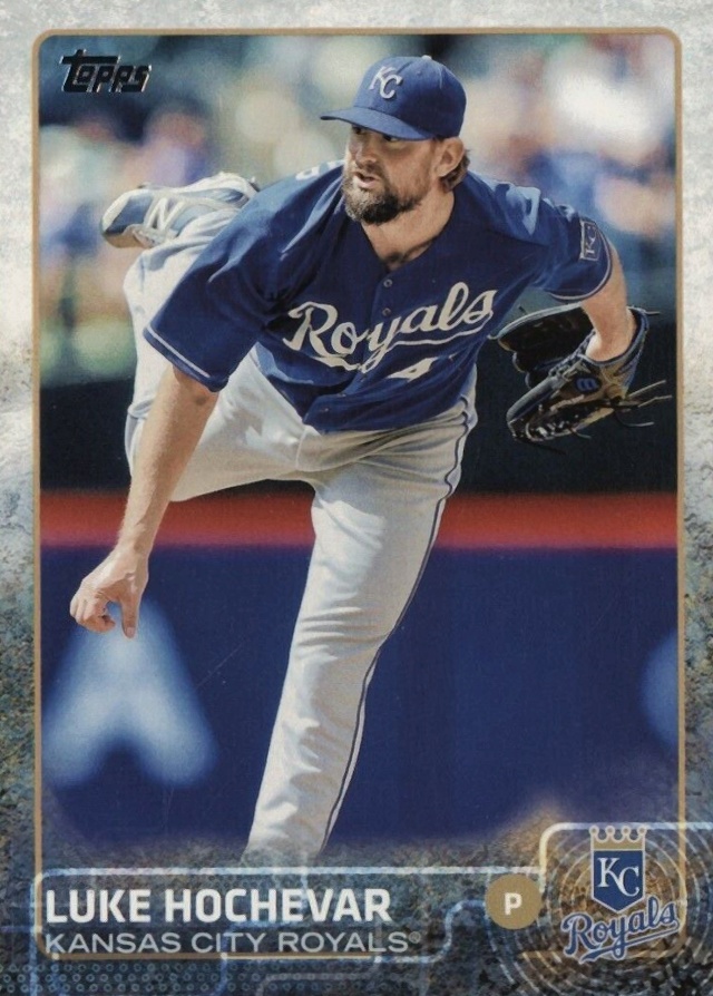 2015 Topps Luke Hochevar #609 Baseball Card