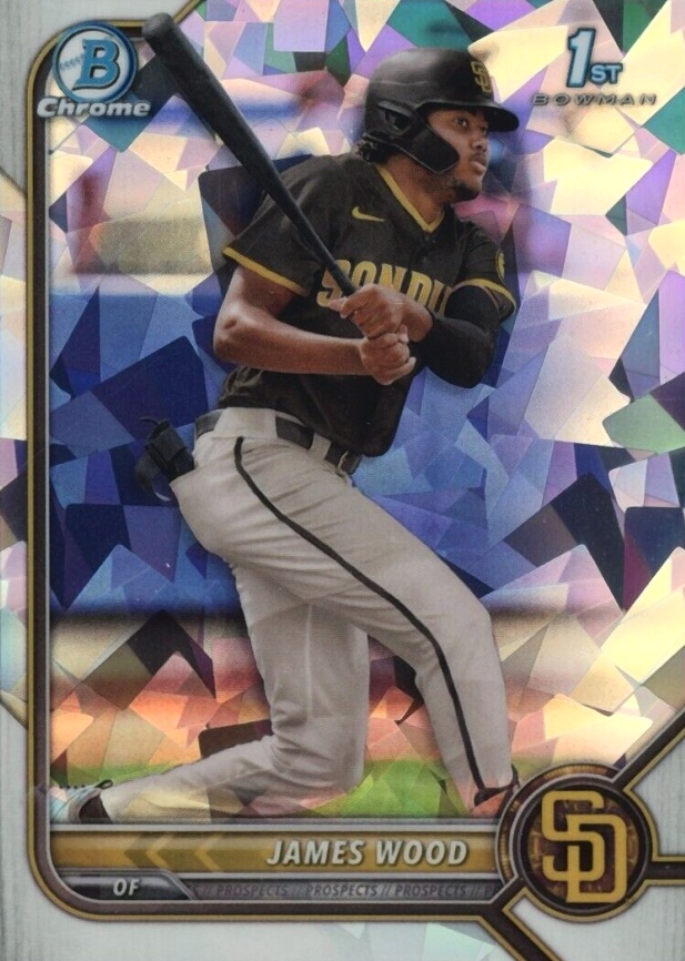 2022 Bowman Chrome Prospects James Wood #BCP108 Baseball Card